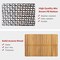 Costway 4PCS Patio Rattan Furniture Set Acacia Wood Cushioned Sofa Red
